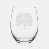 Carnaval Wijnglas Zonder Voet (Achterkant)