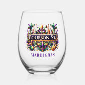 Carnaval Wijnglas Zonder Voet (Voorkant)
