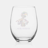 Carnaval Wijnglas Zonder Voet (Achterkant)