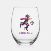 Carnaval Wijnglas Zonder Voet (Voorkant)
