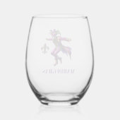 Carnaval Wijnglas Zonder Voet (Achterkant)