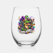 Carnaval Wijnglas Zonder Voet (Voorkant)