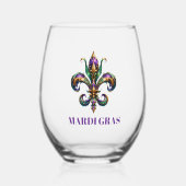 Carnaval Wijnglas Zonder Voet (Voorkant)