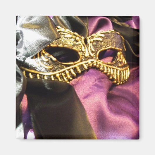Carnaval Zwart Magneet (Voorkant)