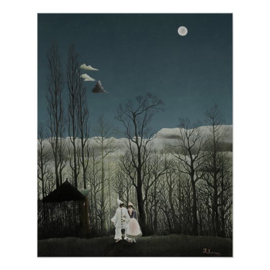 Carnavalavond, olieverfschilderij van Henri Rousse Perfect Poster (Voorkant)