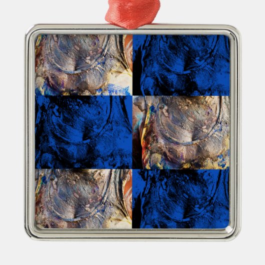 carnavalborst metalen ornament (Voorkant)