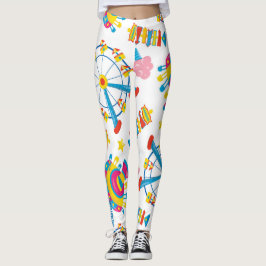 Carnavallichten: Reuzenrad Print Leggings