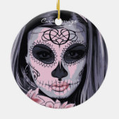  carnavalmaskeraar schedel Thunder_Cove Keramisch Ornament (Achterkant)