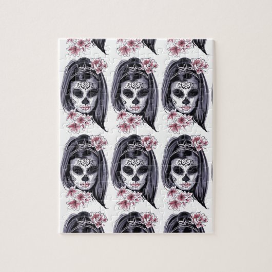 carnavalmaskeraar schedel Thunder_Cove Legpuzzel (Verticaal)