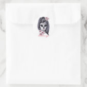 carnavalmaskeraar schedel Thunder_Cove Ronde Sticker (Tas)