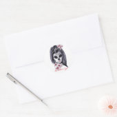 carnavalmaskeraar schedel Thunder_Cove Ronde Sticker (Envelop)