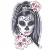  carnavalmaskeraar schedel Thunder_Cove Sticker (Voorkant)