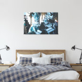 Carnavalmaskers in Venetië, Italië Canvas Afdruk (Insitu (Slaapkamer))