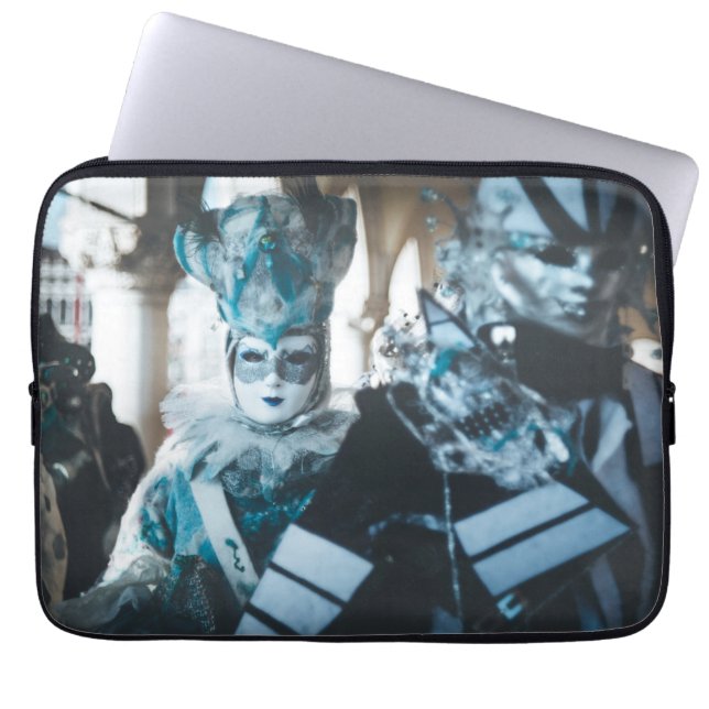 Carnavalmaskers in Venetië, Italië Laptop Sleeve (Voorkant)