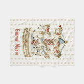  carnavalpaarden Baby Boy Girl Fleece Deken (Voorkant (Horizontaal))