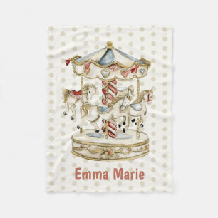 carnavalpaarden Baby Boy Girl Fleece Deken