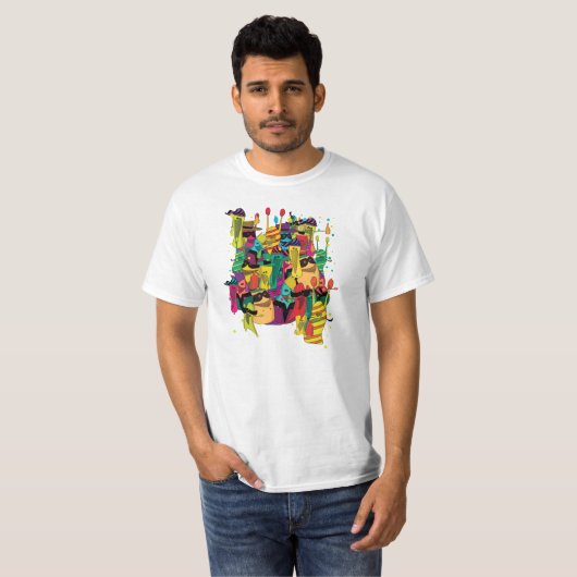 carnavalpartij t-shirt (Voorkant volledig)