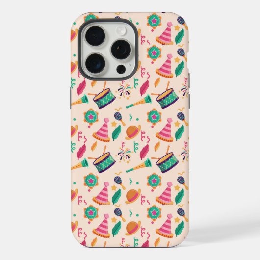 Carnavalpatroon iPhone Hoesje (Achterkant)