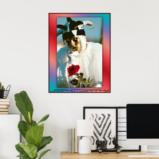 carnavalroos poster (Thuiskantoor)