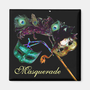 CARNAVALS MASKERADE FEESTJE MAGNEET