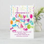 Carnavals Uitnodiging (Staand voorkant)
