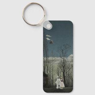 Carnavalsavond, Henri Rousseau olieverfschilderij Sleutelhanger