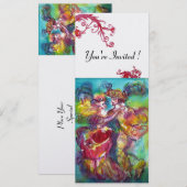 CARNAVALSDANS levendig blauw rood zwier ijzig Kaart (Voorkant / Achterkant)