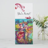 CARNAVALSDANS levendig blauw rood zwier ijzig Kaart (Staand voorkant)