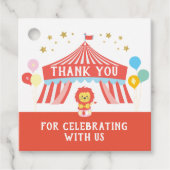 Carnavalsfeest label, Circus Bedankjes Labels (Voorkant)