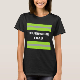 Carnavalskostuum kinderen brandweervrouw t-shirt