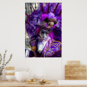 Carnavalskostuum, Venetië Poster (Keuken)