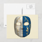 Carnavalsmasker Briefkaart (Voorkant / Achterkant)