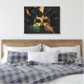 carnavalsmasker canvas afdruk (Insitu (Slaapkamer))