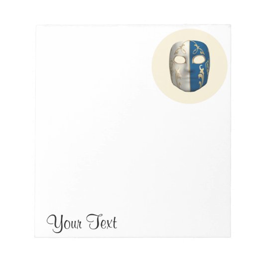 Carnavalsmasker Notitieblok (Voorkant)