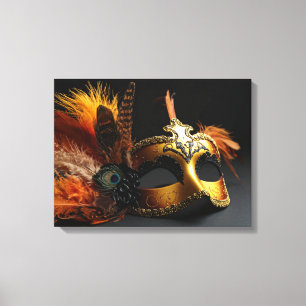 carnavalsmaskers canvas afdruk