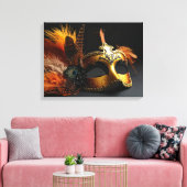 carnavalsmaskers canvas afdruk (Insitu (Woonkamer))