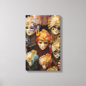 Carnavalsmaskers in Venetië Canvas Afdruk (Voorkant)