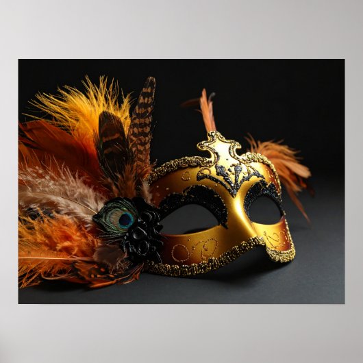 carnavalsmaskers poster (Voorkant)