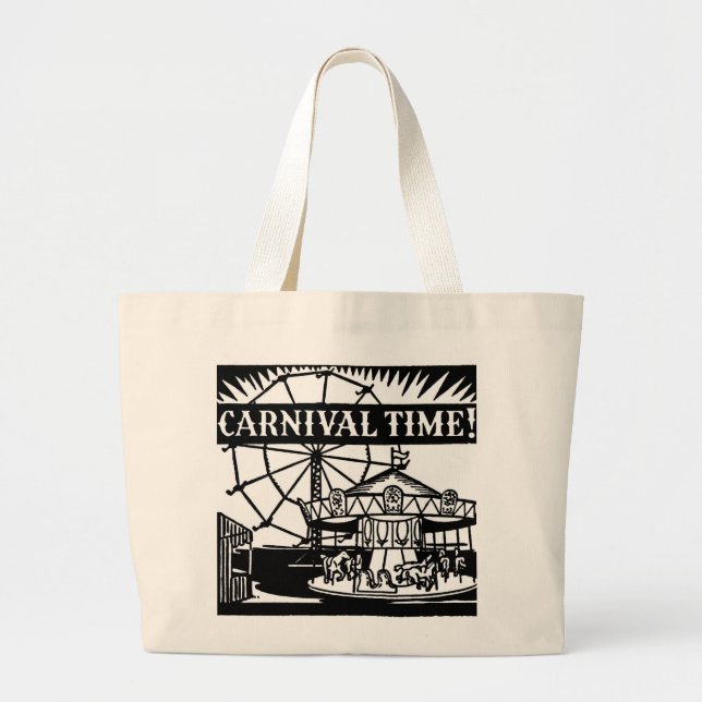 Carnavaltijd Grote Tote Bag (Voorkant)