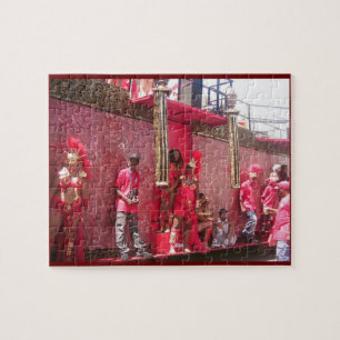 Carnavaltijd in de puzzel van Trinidad Legpuzzel