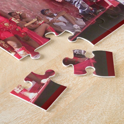 Carnavaltijd in de puzzel van Trinidad Legpuzzel (Zijkant)