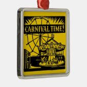 Carnavaltijd Metalen Ornament (Rechts)