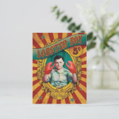  carnavalzijde Show Lobster Boy Briefkaart (Staand voorkant)