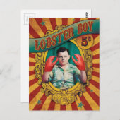 carnavalzijde Show Lobster Boy Briefkaart (Voorkant / Achterkant)