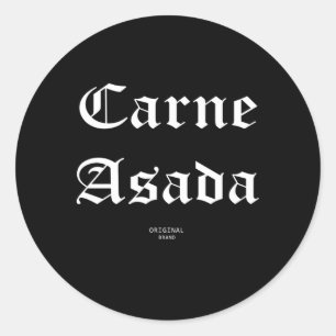 Carne Asada Ronde Sticker
