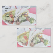 Carne Asada Tacos Guacamole Visitekaartje (Voorkant / Achterkant)