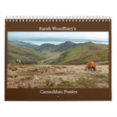 Carneddau Ponies van Sarah Woodbury Kalender (Hoes)