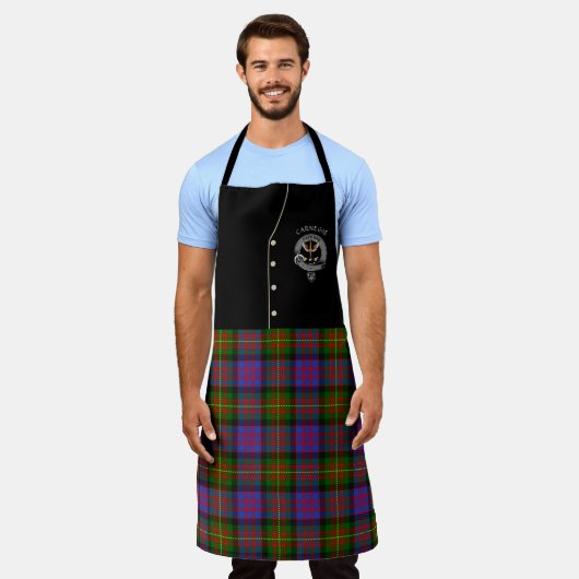 Carnegie Clan Badge & Tartan Kilt Schort (Gedragen)