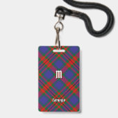 Carnegie Clan Tartan Badge (Voorzijde met lanyard)