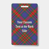 Carnegie Clan Tartan Badge (Achterkant)